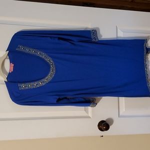 Bright Blue jeweled dress